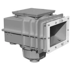 MTS Einbauskimmer V20 ABS Mit V4A Niroflansch Für Fertig- Und Folienbecken Grau