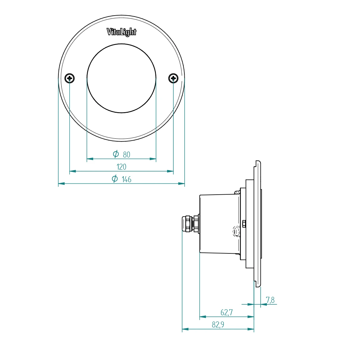 VitaLight Power LED 3.0 Scheinwerfereinsatz 16/4er Edelstahl 146 Mm 4 VitaLight Power LED 3.0 Scheinwerfereinsatz 16/4er Edelstahl 146 Mm – Bild 2