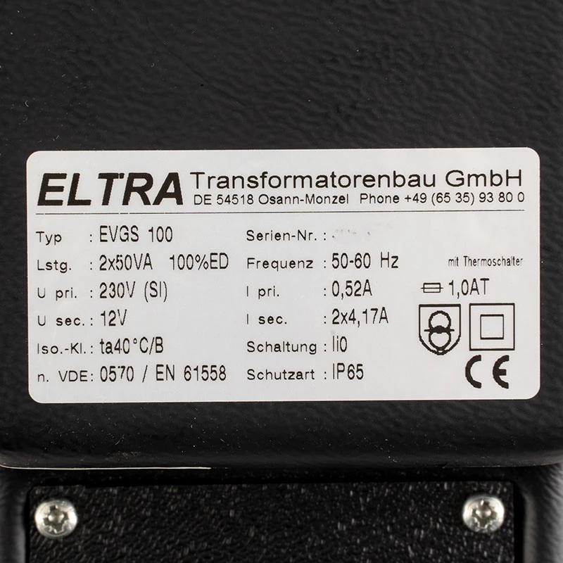 Transformator Trafo 100 VA Typ EVGS 100 5 Transformator Trafo 100 VA Typ EVGS 100 – Bild 3