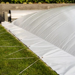 Aufblasbare Poolabdeckung Rundbecken Grau 300 Cm 11 Aufblasbare Poolabdeckung Rundbecken Grau 300 Cm -Swimmingpool Verkaufsladen Abdeckung rechteck grau 4 2