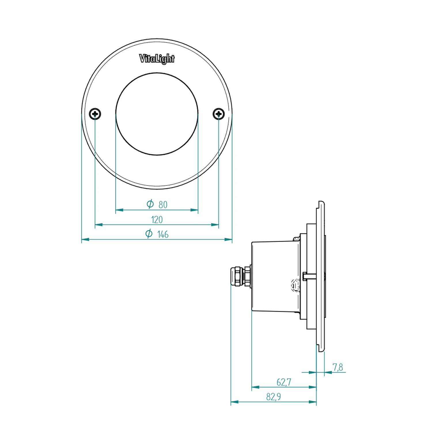 VitaLight Power LED 3.0 Scheinwerfereinsatz 8/4er Bronze 146 Mm - Warmweiß (3000 K) 4 VitaLight Power LED 3.0 Scheinwerfereinsatz 8/4er Bronze 146 Mm - Warmweiß (3000 K) – Bild 2