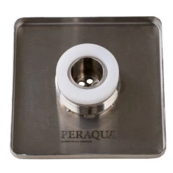 Einlaufdüse Ocean Edelstahl Eckig - 5 Mm Öffnung 7 Bohrungen 8 Einlaufdüse Ocean Edelstahl Eckig - 5 Mm Öffnung 7 Bohrungen -Swimmingpool Verkaufsladen Einlaufduese Ocean Edelstahl eckig Unten