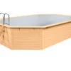 Holzpool Oval Natur/ Grau - 610 X 400 X 124 Cm 1 Holzpool Oval Natur/ Grau - 610 X 400 X 124 Cm -Swimmingpool Verkaufsladen Holzpool Einzelbecken Oval GrauNatur000 001