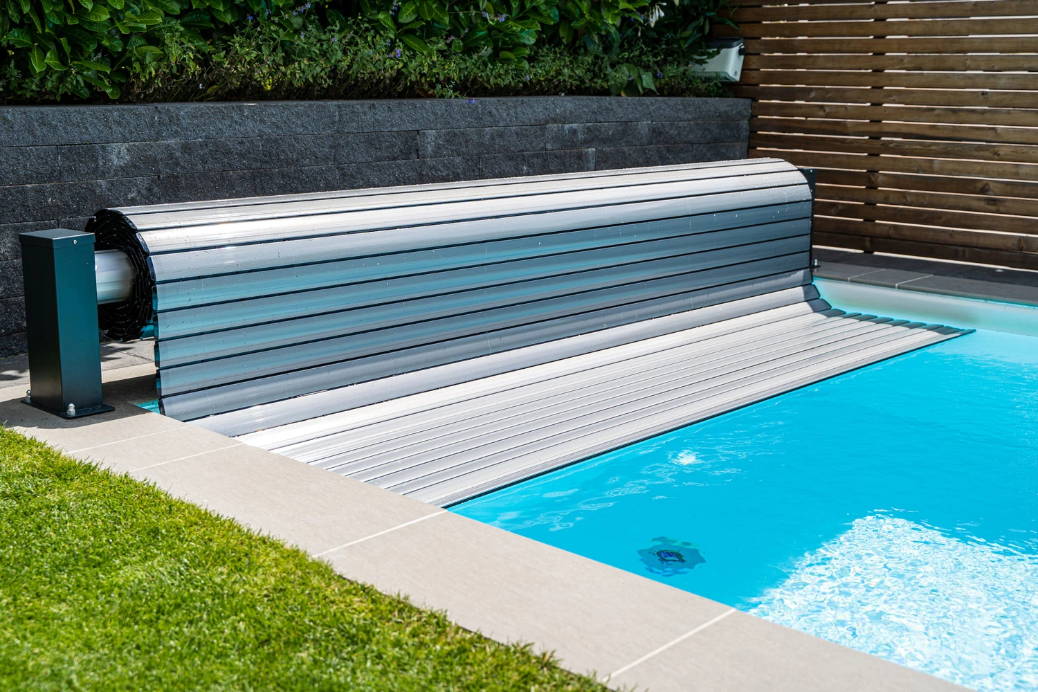 Poolpowershop Polycarbonat Lamellen Solar Silber 5 Poolpowershop Polycarbonat Lamellen Solar Silber – Bild 3