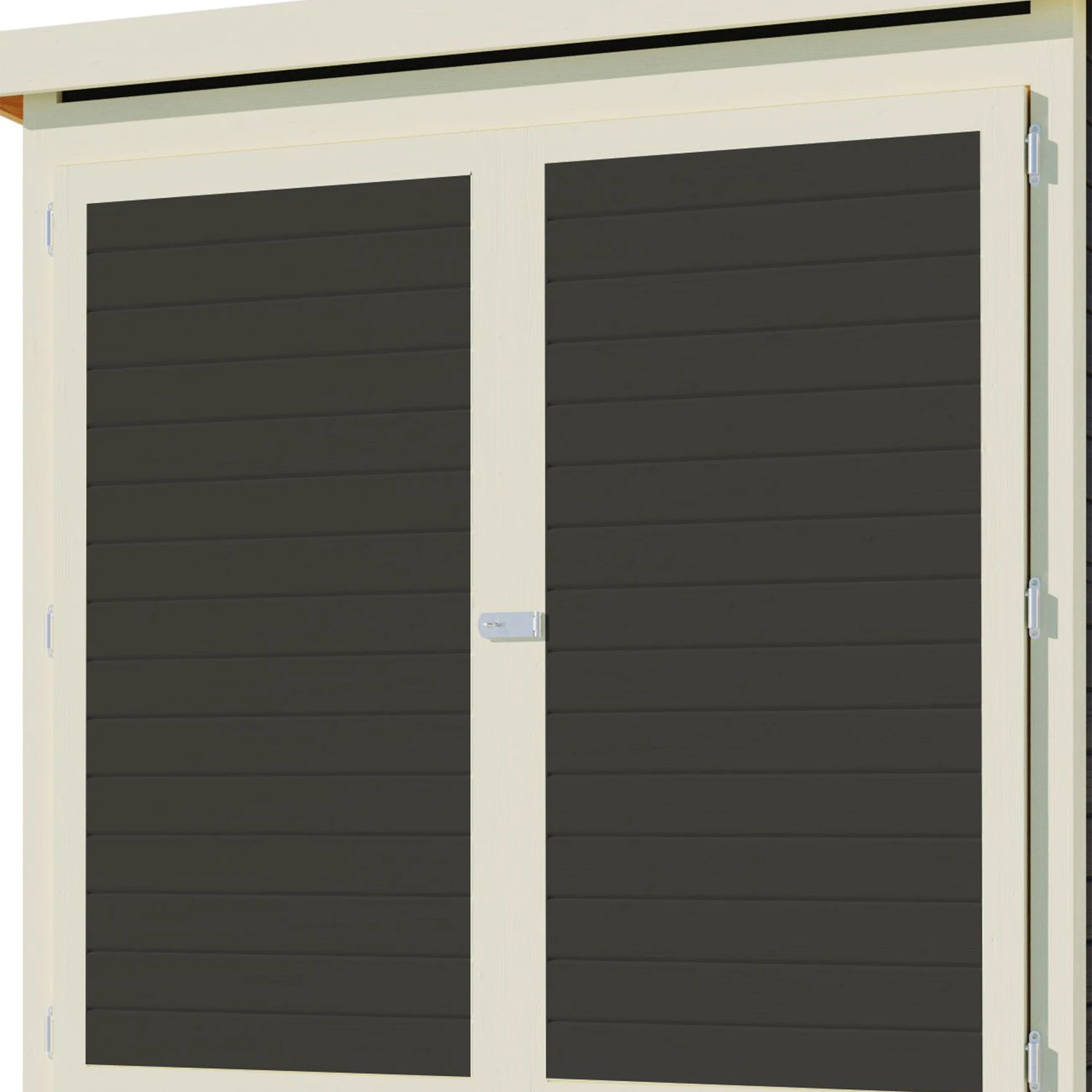 Pool-Technikbox Holz Grau 4 Pool-Technikbox Holz Grau – Bild 2