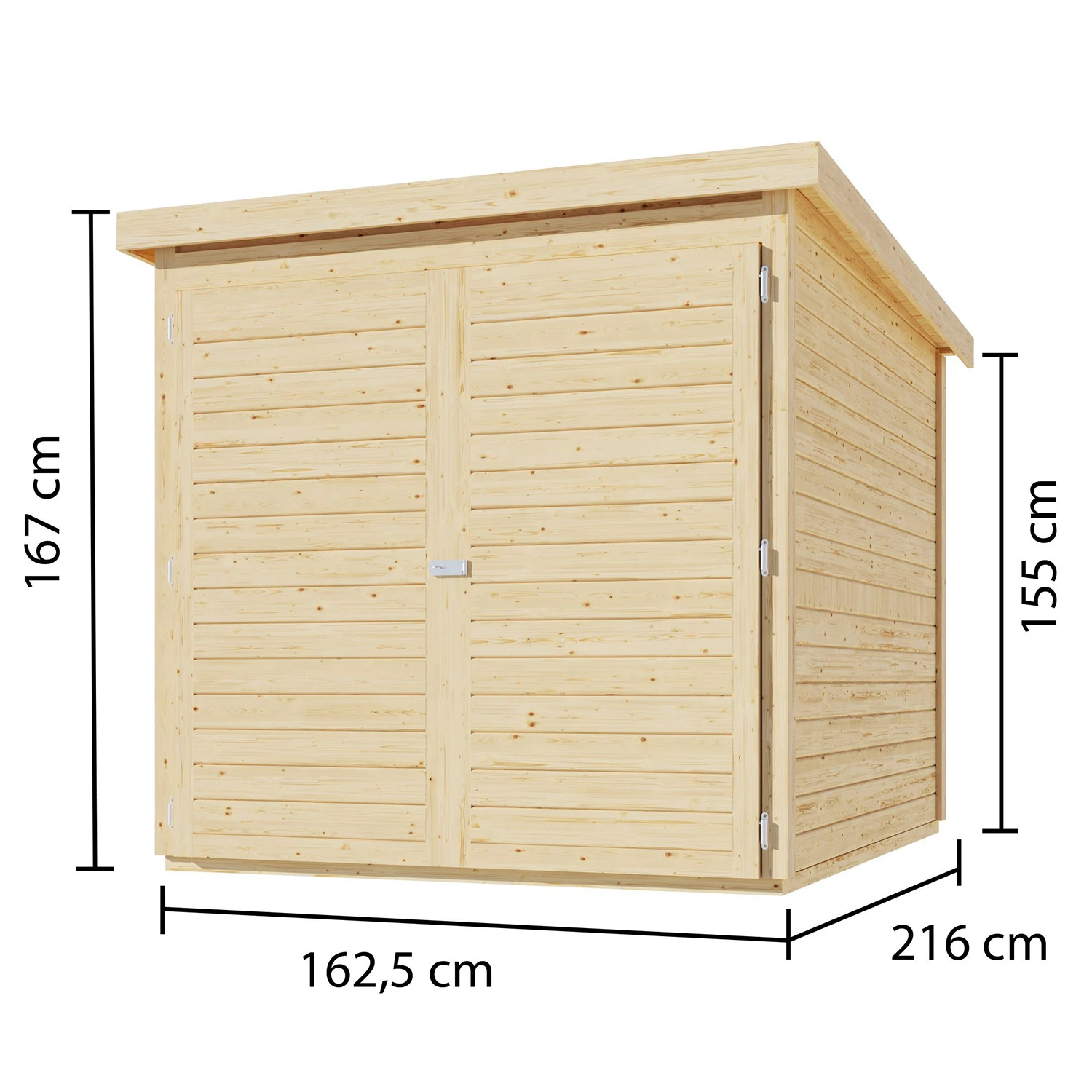 Pool-Technikbox Holz Natur 5 Pool-Technikbox Holz Natur – Bild 3