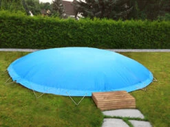 Aufblasbare Poolabdeckung Rundbecken Blau 300 Cm