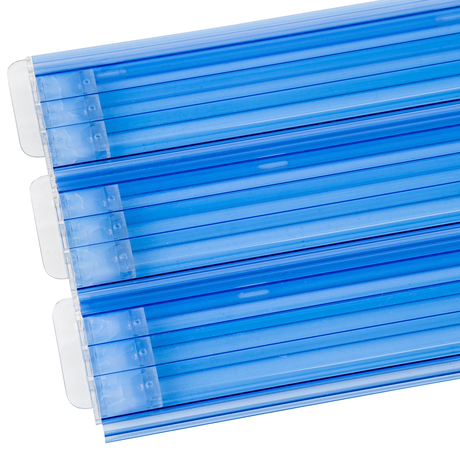 Poolpowershop Polycarbonat Lamellen Transparent Gebläut 3 Poolpowershop Polycarbonat Lamellen Transparent Gebläut