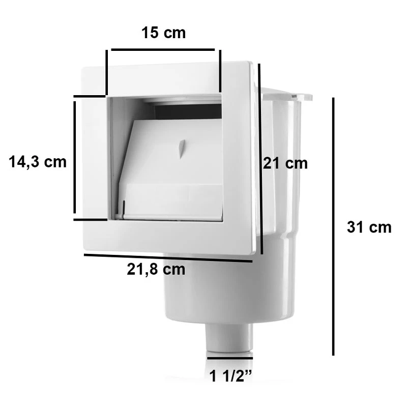 Skimmer Pool Inkl. Einlaufdüse Mini Skimmer 5 Skimmer Pool Inkl. Einlaufdüse Mini Skimmer – Bild 3
