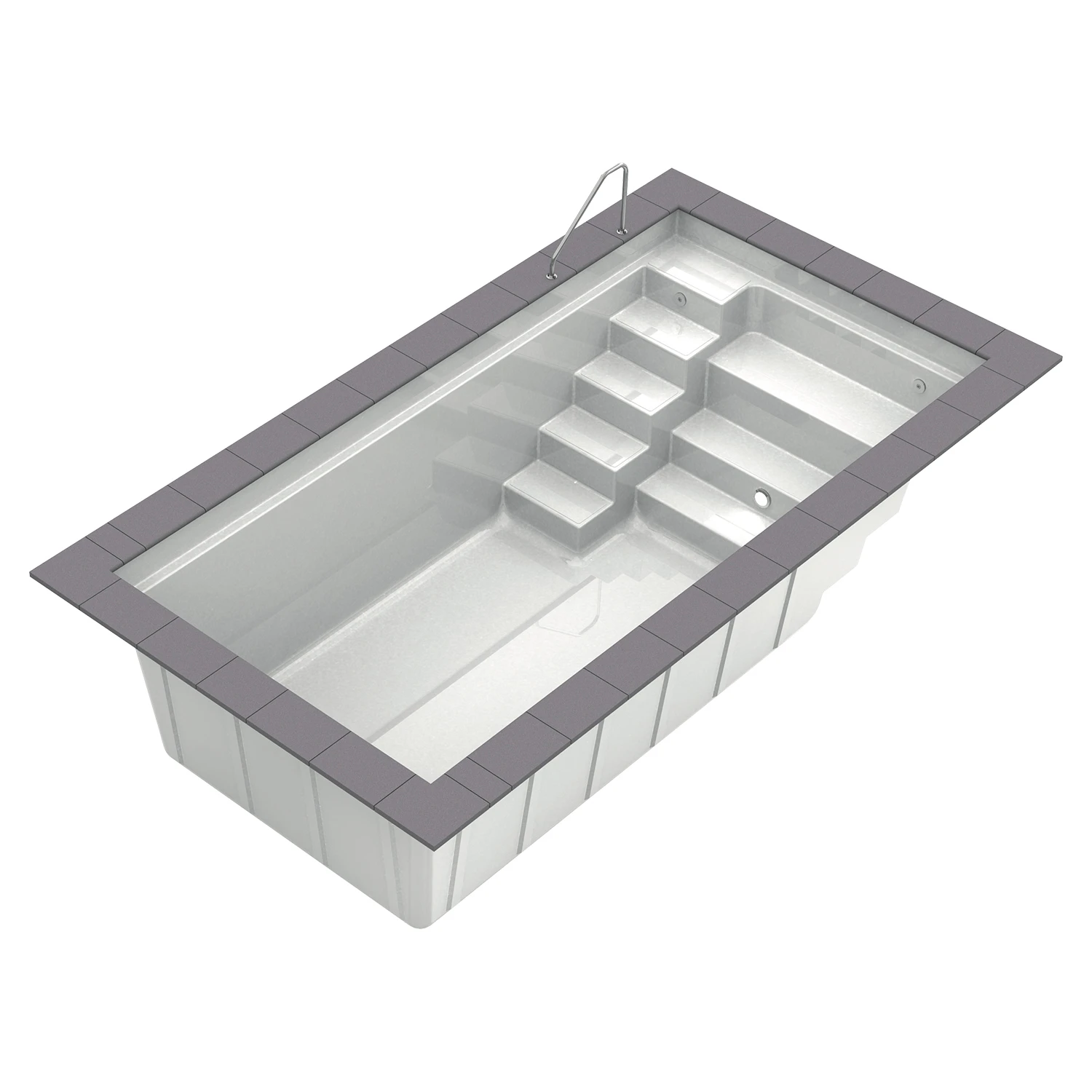 Reku Single S GFK-Fertigbecken - 550 X 270 Cm 3 Reku Single S GFK-Fertigbecken - 550 X 270 Cm