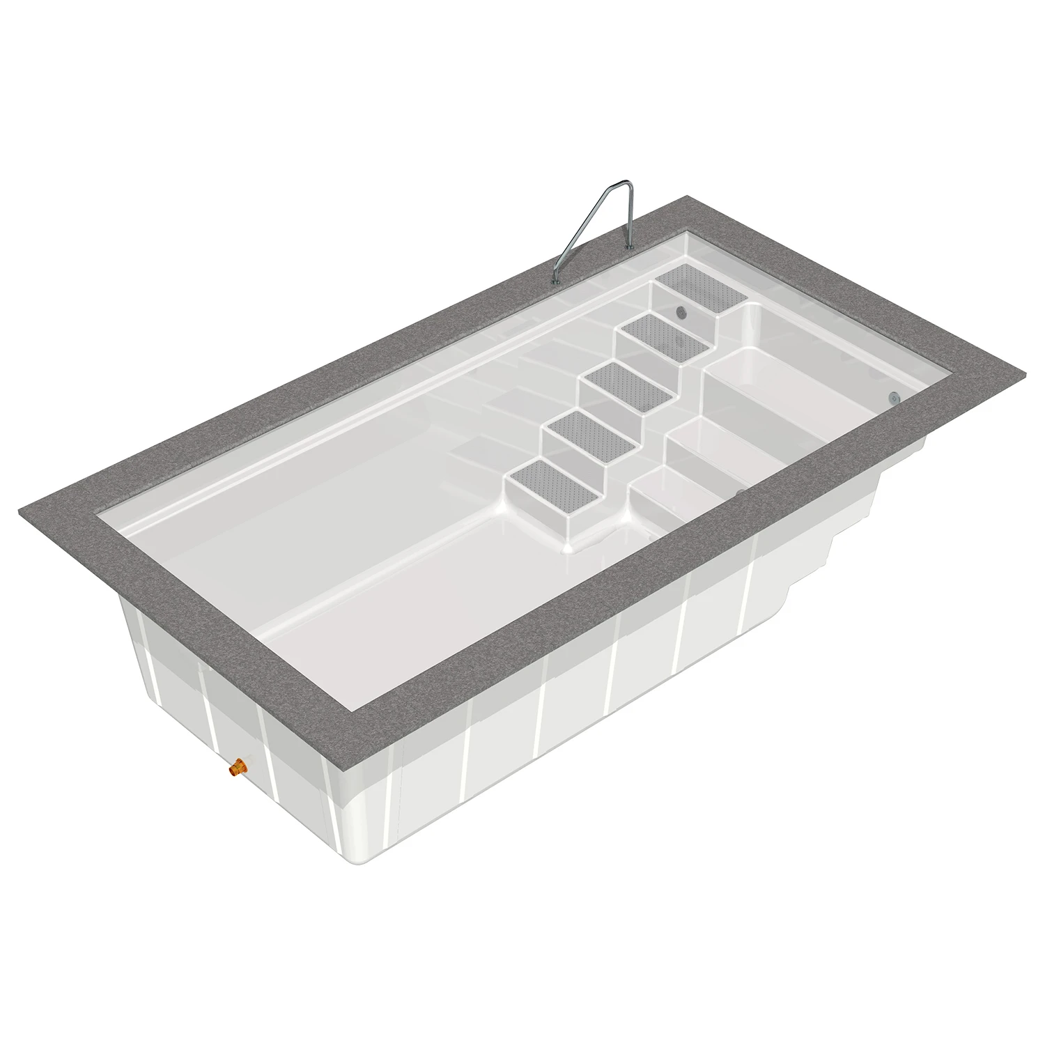 Reku Single S GFK-Fertigbecken - 550 X 270 Cm 5 Reku Single S GFK-Fertigbecken - 550 X 270 Cm – Bild 3
