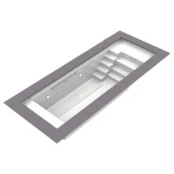 Reku Single S GFK-Fertigbecken Mit Lounge - 550 X 270 Cm