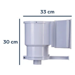 Skimmer Pool Mini Breitmaul Inkl. Einlaufdüse 21 Skimmer Pool Mini Breitmaul Inkl. Einlaufdüse -Swimmingpool Verkaufsladen Skimmer Pool Mini Breitmaul inkl Einlaufduese seitenansicht masse