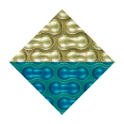 Solarfolie 3.00 X 3.00 M Quadratisch Blau/gold 500