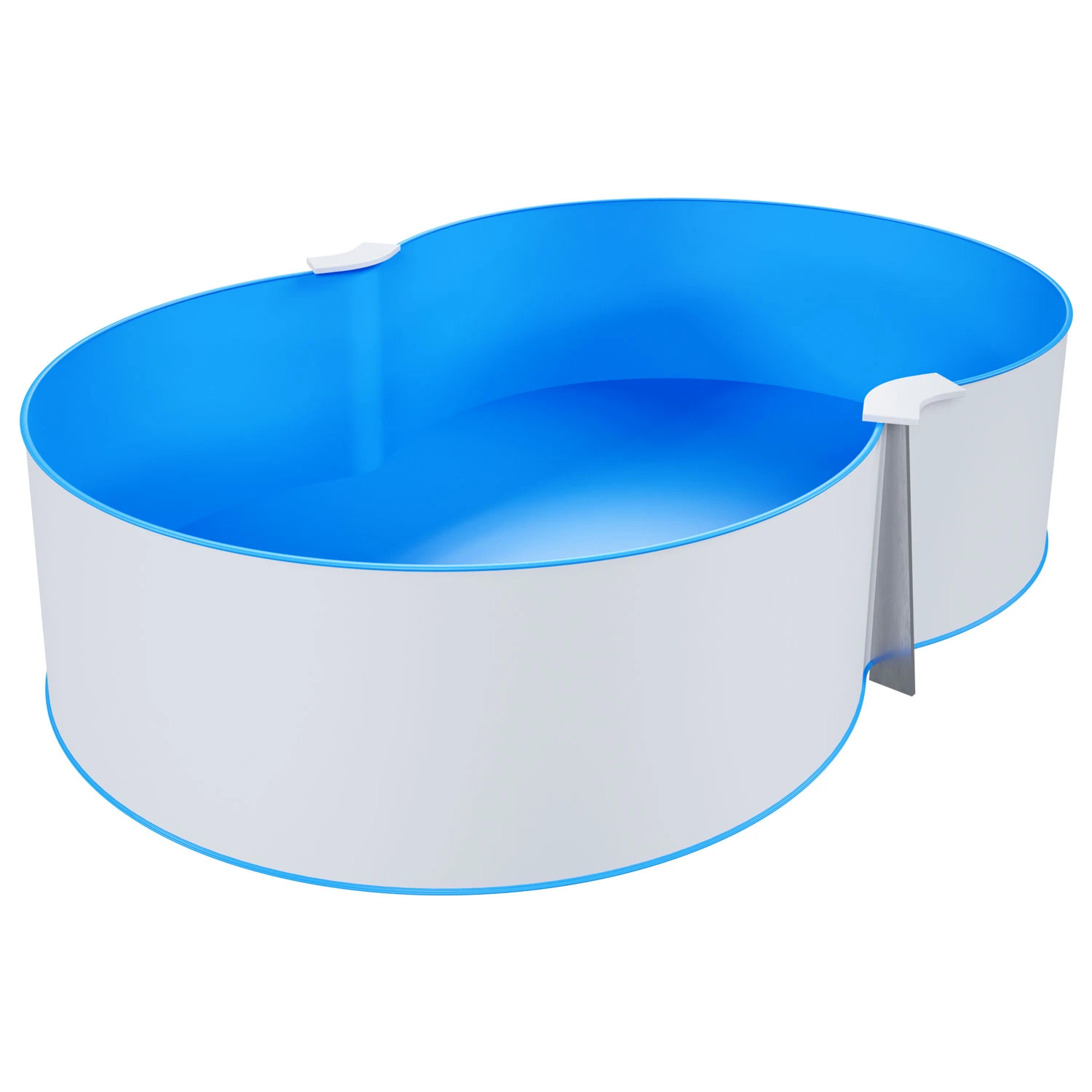 Stahlwandpool Achtform Blau 0,8 - 3,20m X 5,25m X 1,20m 4 Stahlwandpool Achtform Blau 0,8 - 3,20m X 5,25m X 1,20m – Bild 2