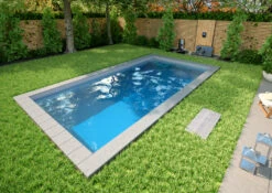 Styroporpool Komplettset Premium Hellgrau Mit Ecktreppe Variofit - 500 X 300 X 150 Cm