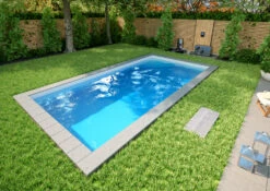 Styroporpool Komplettset Premium Weiß Mit Ecktreppe Oblique - 600 X 300 X 150 Cm