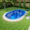 Stahlwandpool Komplettset Basic Oval Blau 0,8mm - 3,00m X 4,90m X 1,20m, Eingelassen 1 Stahlwandpool Komplettset Basic Oval Blau 0,8mm - 3,00m X 4,90m X 1,20m, Eingelassen -Swimmingpool Verkaufsladen Umgebung Ovaler Pool Eingelassen Basic Blau HQ 004