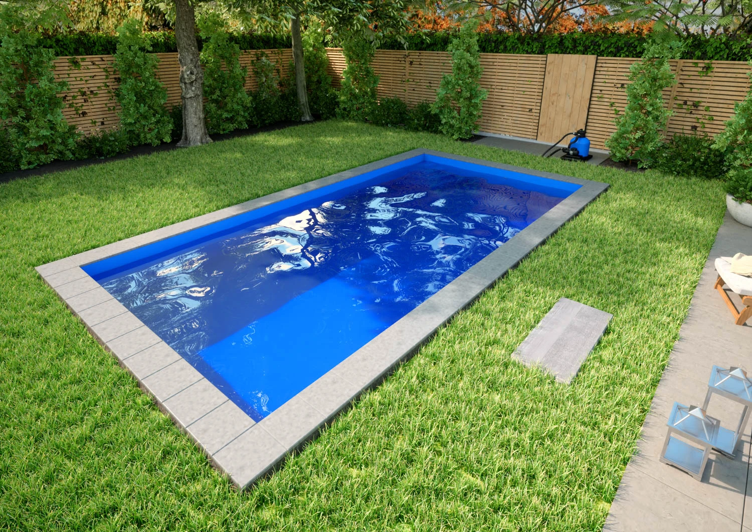 Styroporpool Komplettset Basic Blau Mit Ecktreppe Smaragd - 600 X 300 X 150 Cm 3 Styroporpool Komplettset Basic Blau Mit Ecktreppe Smaragd - 600 X 300 X 150 Cm
