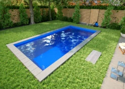 Styroporpool Komplettset Comfort Blau Mit Ecktreppe Variofit - 600 X 300 X 150 Cm