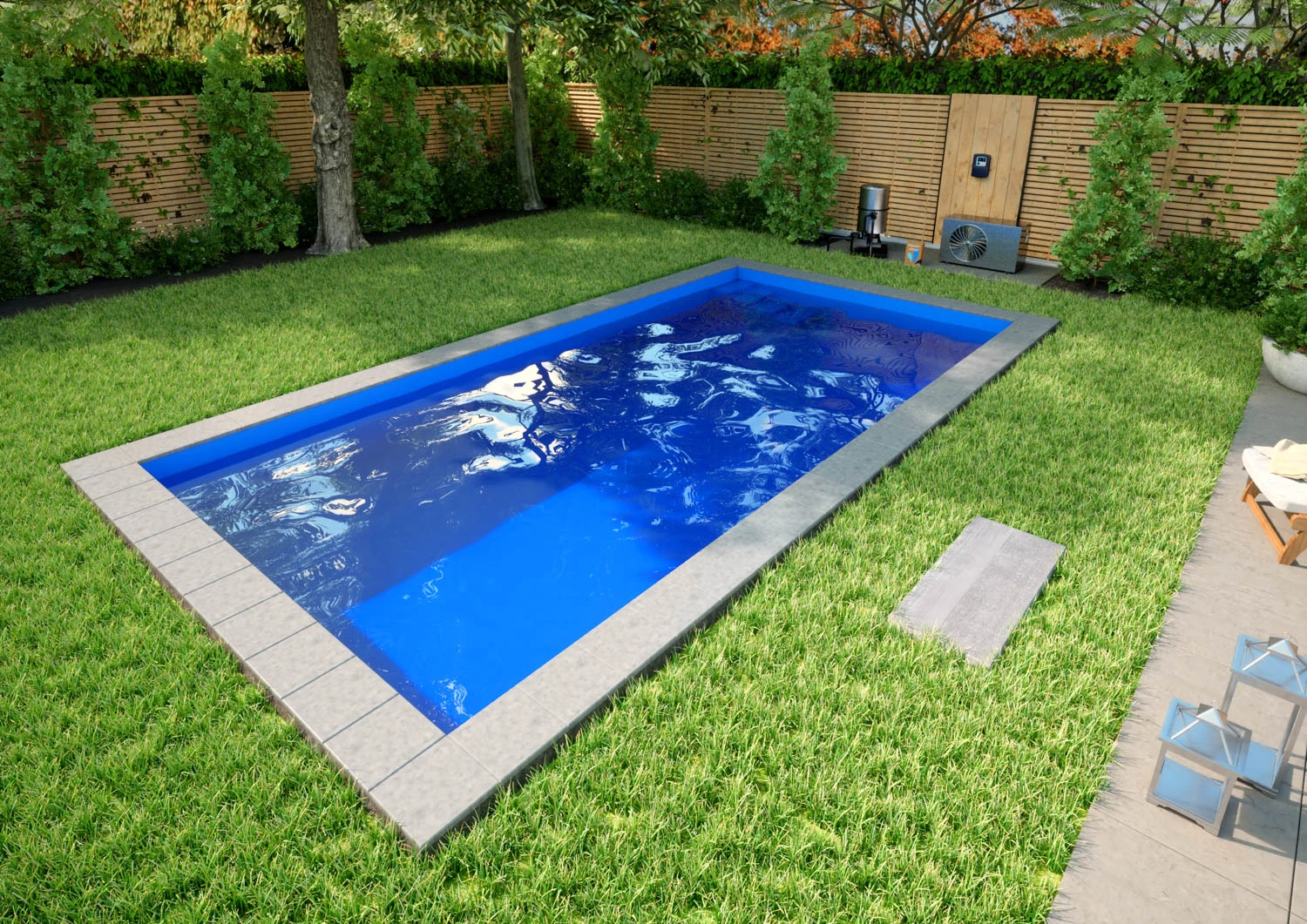 Styroporpool Komplettset Premium Blau Mit Ecktreppe Variofit - 500 X 300 X 150 Cm 3 Styroporpool Komplettset Premium Blau Mit Ecktreppe Variofit - 500 X 300 X 150 Cm