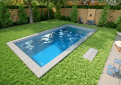 Styroporpool Komplettset Premium Hellgrau Mit Treppe Colossos - 600 X 300 X 150 Cm