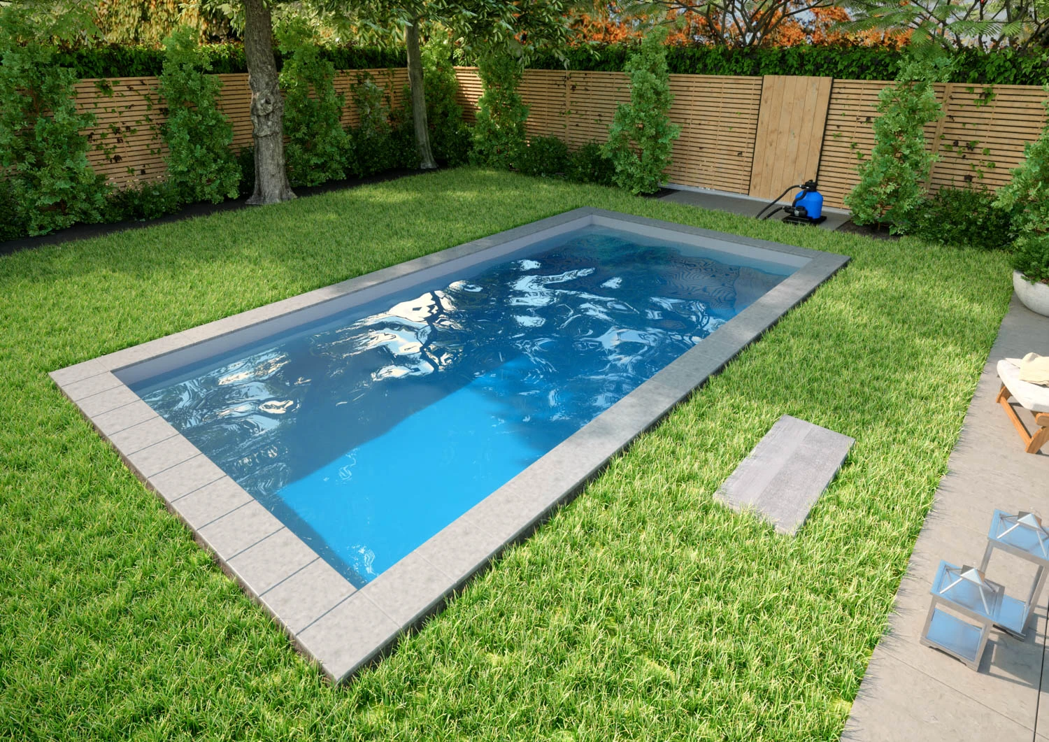Styroporpool Komplettset Basic Hellgrau Mit Ecktreppe Smaragd - 600 X 300 X 150 Cm 3 Styroporpool Komplettset Basic Hellgrau Mit Ecktreppe Smaragd - 600 X 300 X 150 Cm