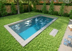 Styroporpool Sand Mit Seitlicher Treppe Smaragd - 600 X 300 X 150 Cm