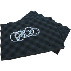 Zodiac 2 Schaumstoffbürsten Schwarz Mit 12 Clips (Set) Nr. 17