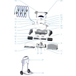 Zodiac Filtersack Für Poolreiniger Cybernaut NT 20 µm Fein -Swimmingpool Verkaufsladen W1583A