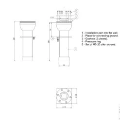 Wanddurchführung Ocean Edelstahl - 250 Mm 7 Wanddurchführung Ocean Edelstahl - 250 Mm -Swimmingpool Verkaufsladen Wanddurchfu hrung Ocean Edelstahl 2