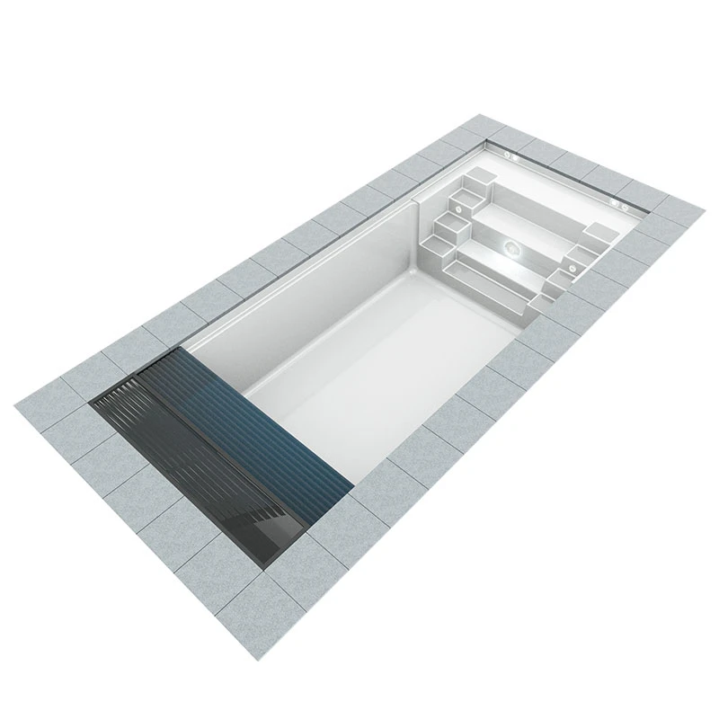 Reku GFK Pool Twin S Xtra 850 Inkl. Einbauteile 850 X 320 X 150 Cm 4 Reku GFK Pool Twin S Xtra 850 Inkl. Einbauteile 850 X 320 X 150 Cm – Bild 2