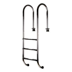 Stahlwandpool Komplettset Comfort Achtform Blau 0,8mm - 3,20m X 5,25m X 1,20m, Eingelassen -Swimmingpool Verkaufsladen leiter eingelassen 1