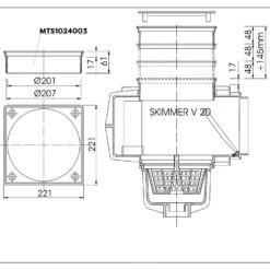MTS V20 / VS30 Höhenverstellung Aus ABS Kunststoff 7 MTS V20 / VS30 Höhenverstellung Aus ABS Kunststoff -Swimmingpool Verkaufsladen mts 20 vs30 hohenverstellung aus abs kunststoff zeichnung