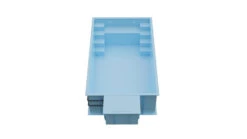 PP-Pool Komplettset Basic Blau Mit Sicherheitsabdeckung - 5,00 X 3,00 X 1,36 M