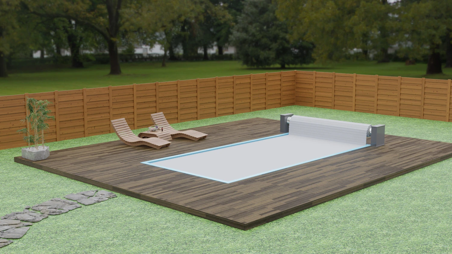 PP-Pool Komplettset Comfort Grau Mit Rollladenabdeckung - 5,00 X 3,00 X 1,36 M 12 PP-Pool Komplettset Comfort Grau Mit Rollladenabdeckung - 5,00 X 3,00 X 1,36 M – Bild 10